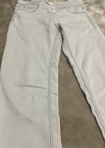 Bej Regular Fit Keten Kumaş Kadın Pantolon - Görsel 5