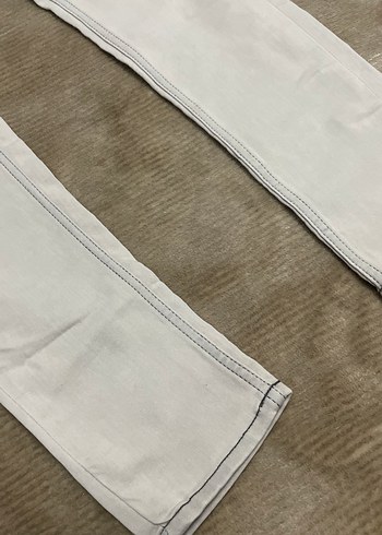 Bej Regular Fit Keten Kumaş Kadın Pantolon - Görsel 4