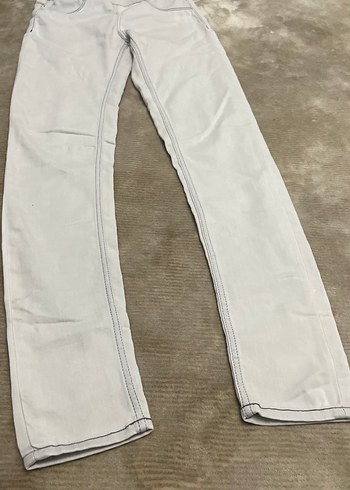 Bej Regular Fit Keten Kumaş Kadın Pantolon - Görsel 3