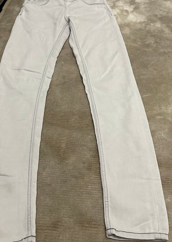 Bej Regular Fit Keten Kumaş Kadın Pantolon - Görsel 2