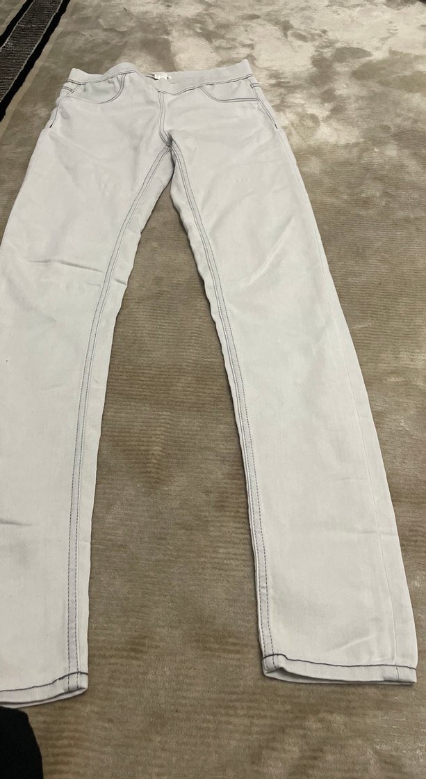 Bej Regular Fit Keten Kumaş Kadın Pantolon - Görsel 2