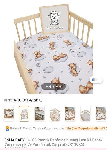 Baskılı Çocuk Çarşaf Seti Gri Beyaz - Görsel 2