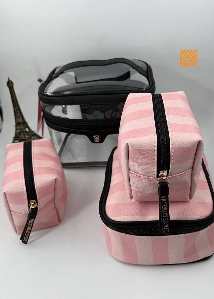 Victoria?s Secret   4lu makyaj çanta - Görsel 4