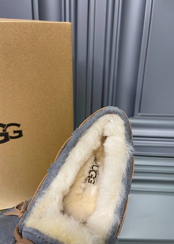 İthal UGG Gri Kürklü Kadın BABET - Görsel 2