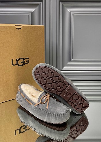 İthal UGG Gri Kürklü Kadın BABET - Görsel 12
