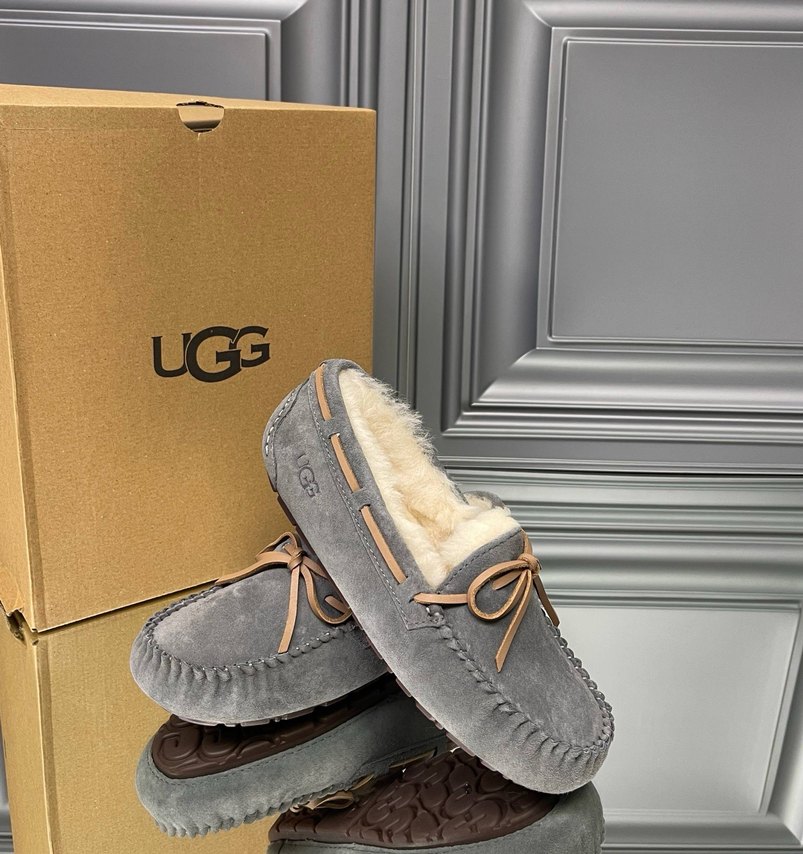 İthal UGG Gri Kürklü Kadın BABET - Görsel 4