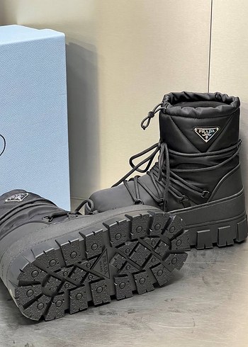 Siyah Platform Topuklu Kadın Botları - Görsel 3