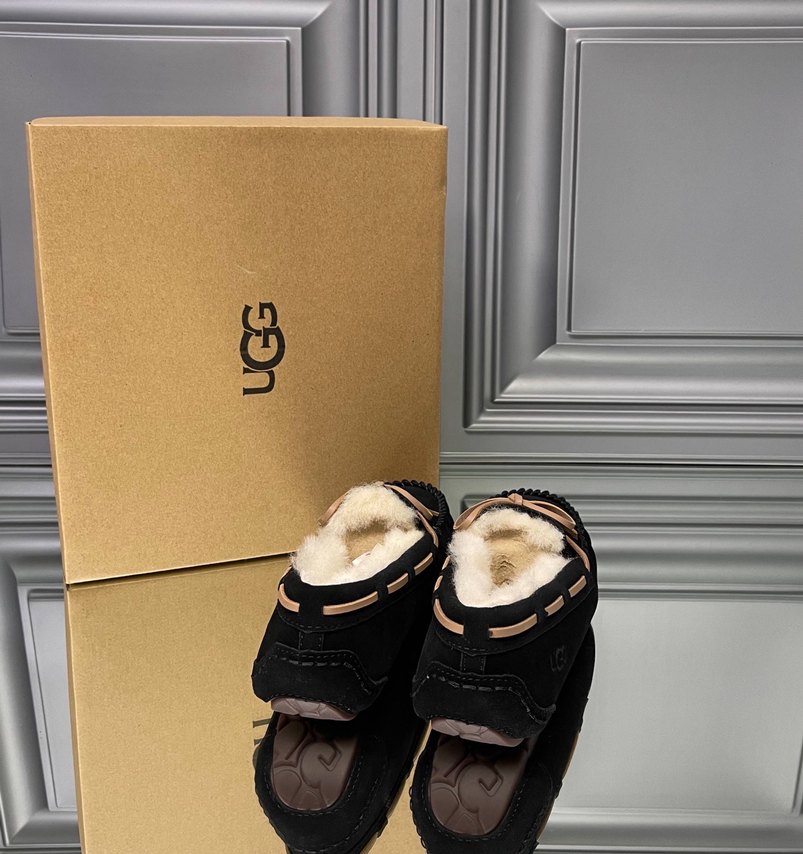 Kadın Siyah Süet Stiletto Topuklu ugg - Görsel 5