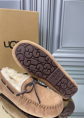 Bej Süet Kadın Toka Detaylı ugg - Görsel 5