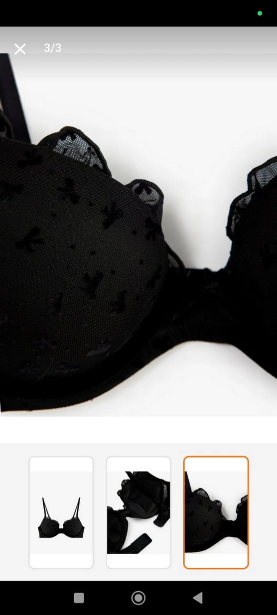 Siyah Midi Sütyen 70 b - Görsel 3