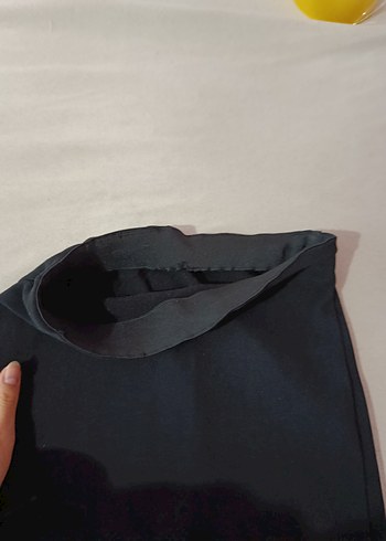 Siyah Midi Dar Kesim Mini Etek - Görsel 2