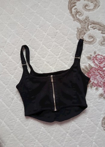 Siyah Strappy Mini Bustiyer - Görsel 3