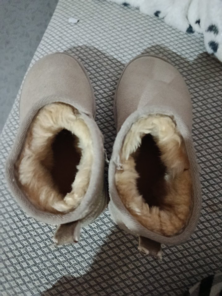 Bej Süet Kadın Kürklü  Bot - Görsel 4