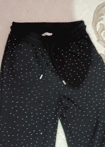 Siyah taşlı eşofman - Görsel 3