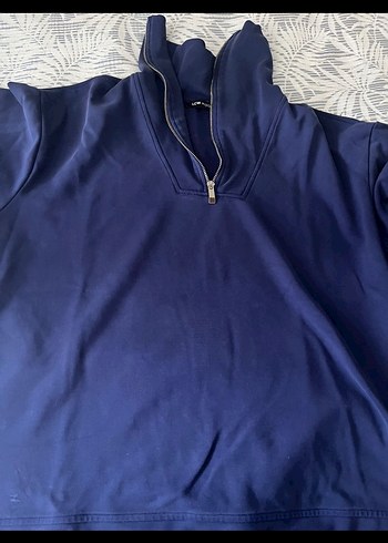 Kadın lacivert Fermuarlı Sweatshirt