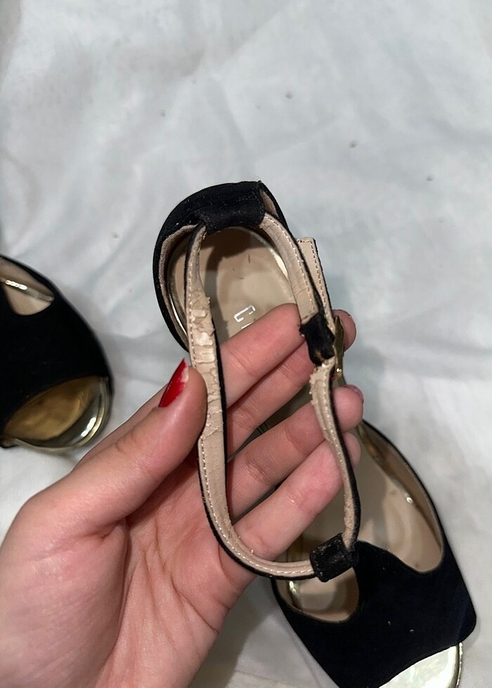 Platform topuk ayakkabı - Görsel 4