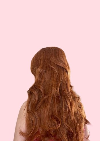 Turuncu Bakır Uzun Peruk - Görsel 2