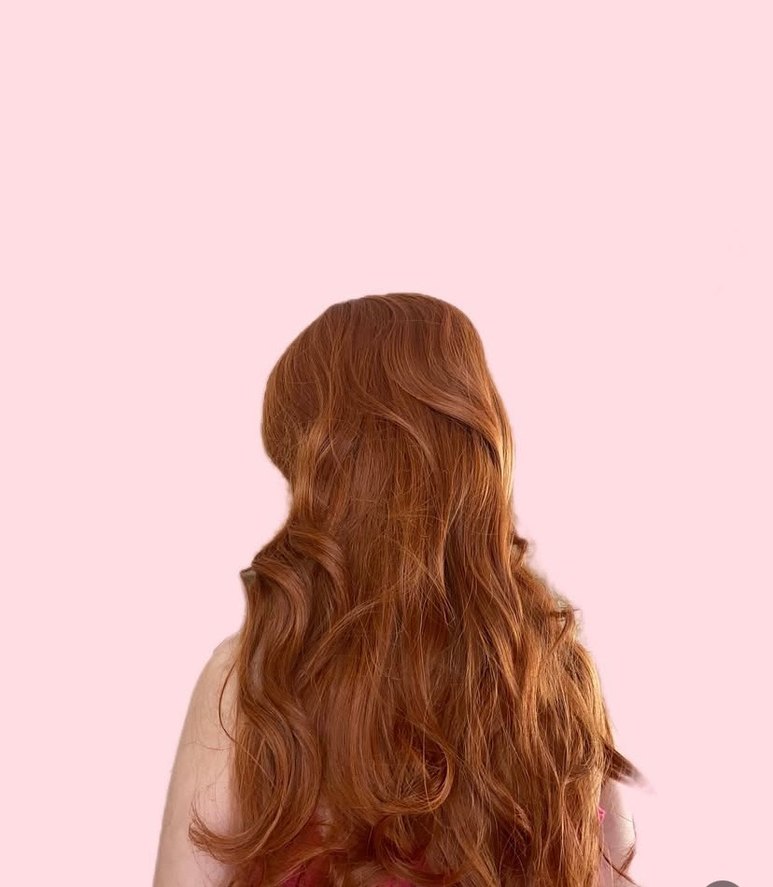 Turuncu Bakır Uzun Peruk - Görsel 2