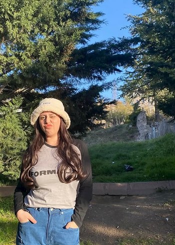 Şapkalı Peruk Kahverengi - Görsel 2