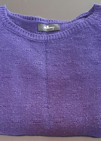 Mor Örgü Kadın Kazak - Görsel 5