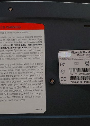 Microsoft MultiMedia Keyboard 1,0A - Görsel 4