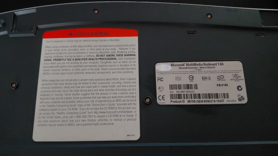 Microsoft MultiMedia Keyboard 1,0A - Görsel 4