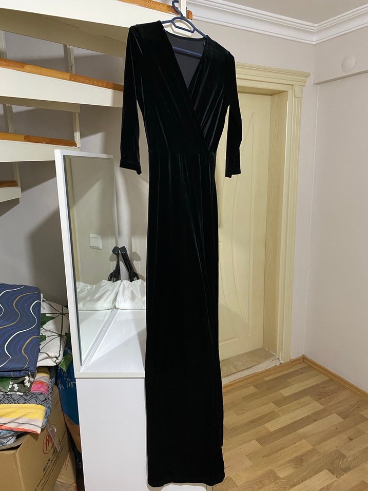 Siyah kadife ges kol tulum - Görsel 4