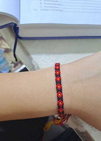 Nakışlı Çok Renkli Bohem Bileklik El Yapımı - Görsel 2