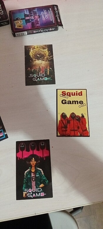  Squid game kartı 6 tane
