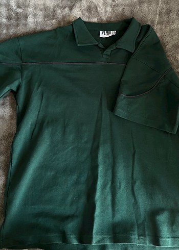 Erkek Koyu Yeşil Düğmeli Polo Tişört