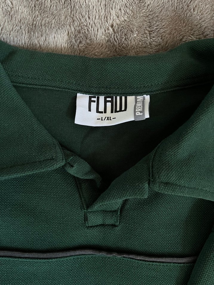 Erkek Koyu Yeşil Düğmeli Polo Tişört - Görsel 2