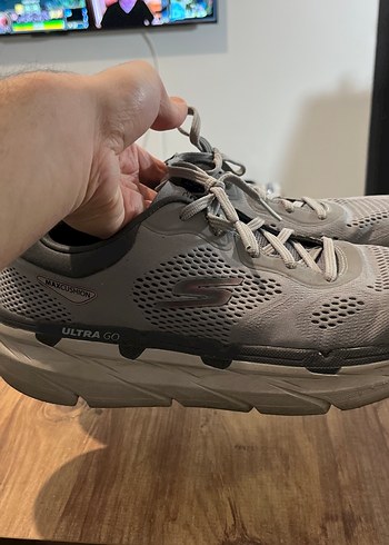 Gri Erkek Spor Ayakkabı skechers koşu - Görsel 2