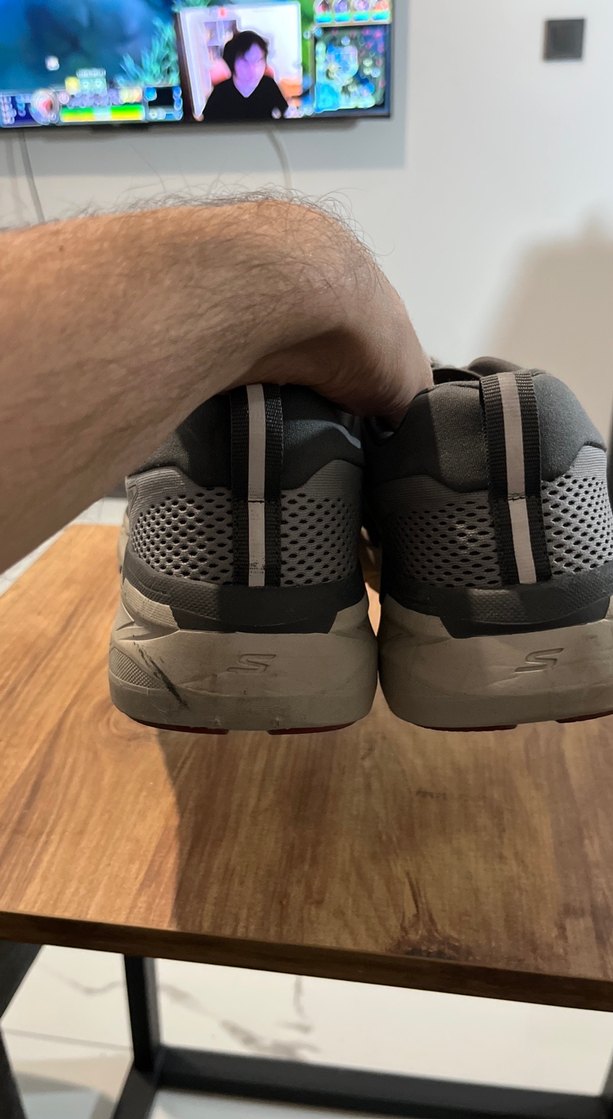 Gri Erkek Spor Ayakkabı skechers koşu - Görsel 3