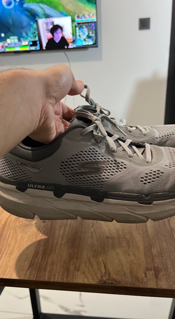 Gri Erkek Spor Ayakkabı skechers koşu - Görsel 2