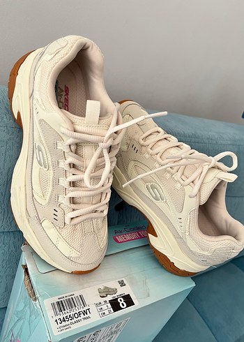 Beyaz Platform skechers
 Kadın Spor Ayakkabı - Görsel 2