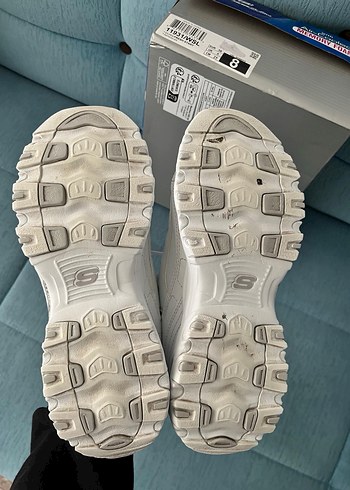 Beyaz Kadın Spor Ayakkabı skechers Topuklu - Görsel 4