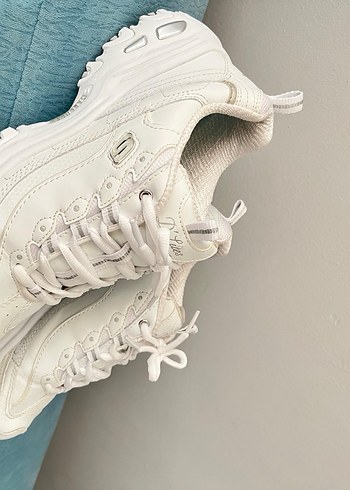 Beyaz Kadın Spor Ayakkabı skechers Topuklu - Görsel 3