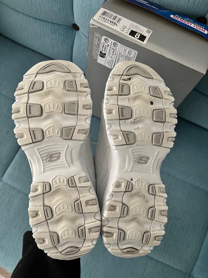 Beyaz Kadın Spor Ayakkabı skechers Topuklu - Görsel 4