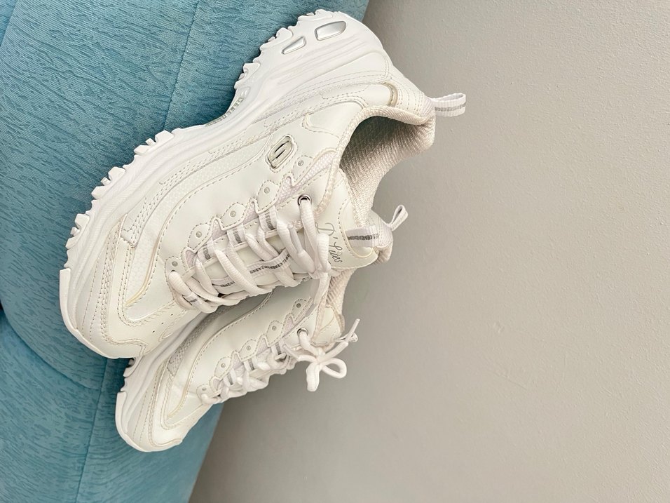 Beyaz Kadın Spor Ayakkabı skechers Topuklu - Görsel 3