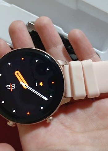 Pembe Akıllı Saat BT Arama Özellikli - Görsel 2