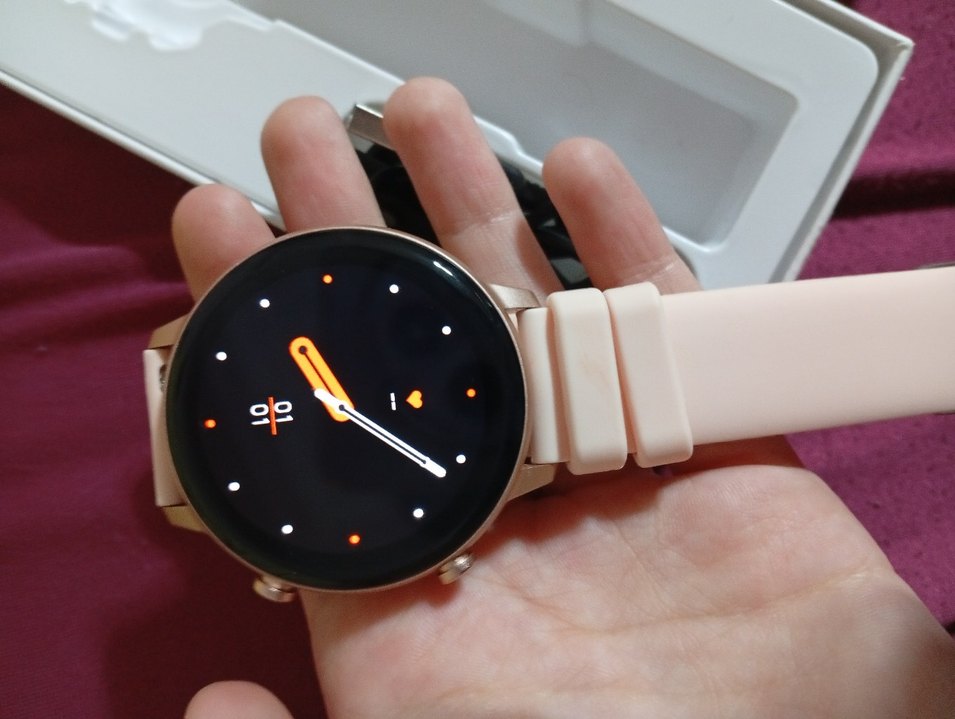 Pembe Akıllı Saat BT Arama Özellikli - Görsel 2