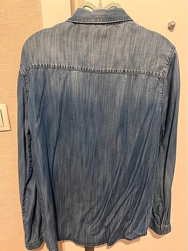 Mavi jeans gömlek - Görsel 3