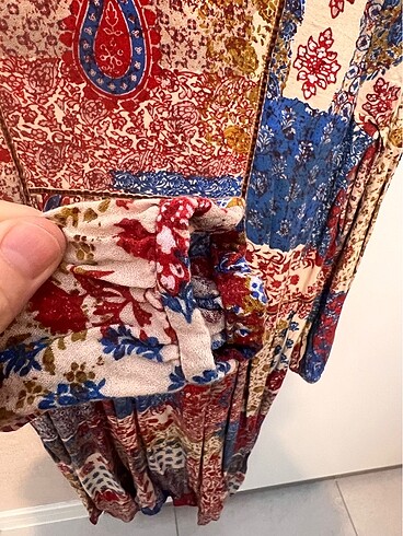 Zara etnik desen elbise - Görsel 3