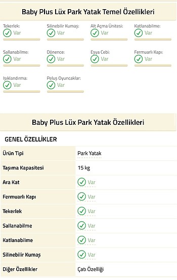 Baby plus park yatak - Görsel 7