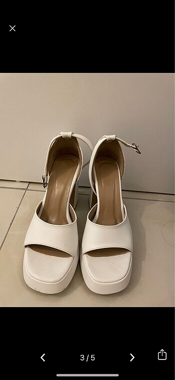 Polka topuklu 40 numara - Görsel 4