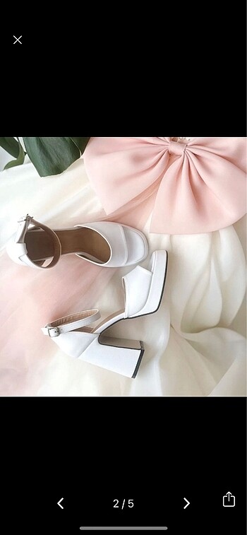 Polka topuklu 40 numara - Görsel 2