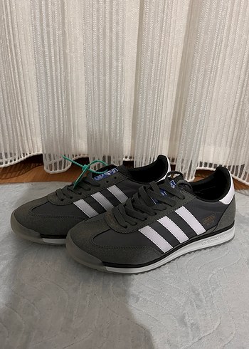 Gri Erkek Spor Ayakkabı Velcro Detaylı - Görsel 2