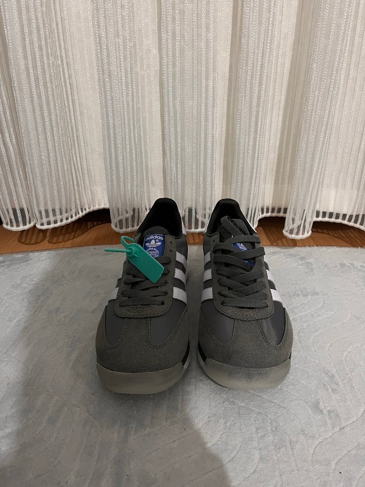 Gri Erkek Spor Ayakkabı Velcro Detaylı - Görsel 3