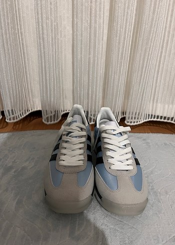 Erkek Gri Çizgili Spor Ayakkabı - Görsel 3