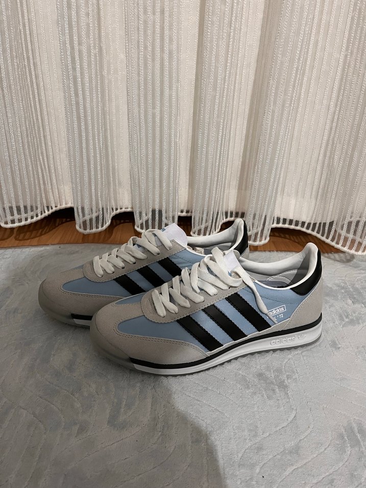 Erkek Gri Çizgili Spor Ayakkabı - Görsel 2